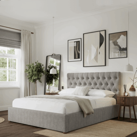 Aria Headboard Fabric Bed