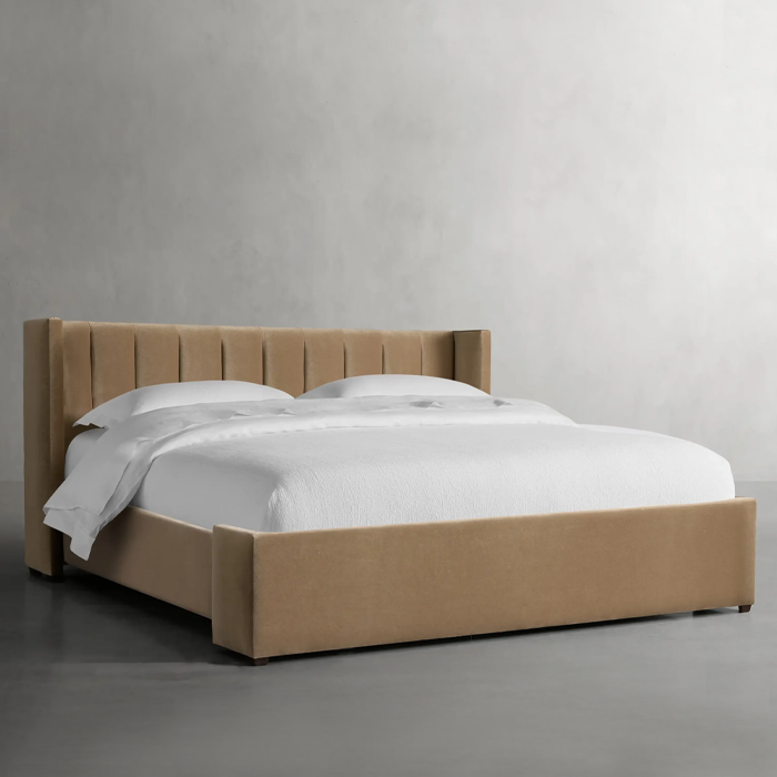 Minimalist Velvet Plush Bed