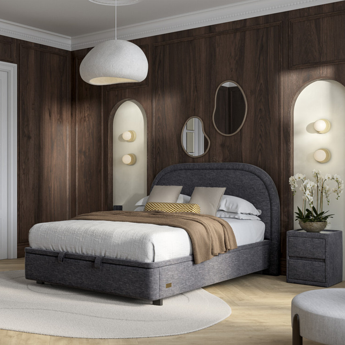 Aura Fabric Upholestered Bed