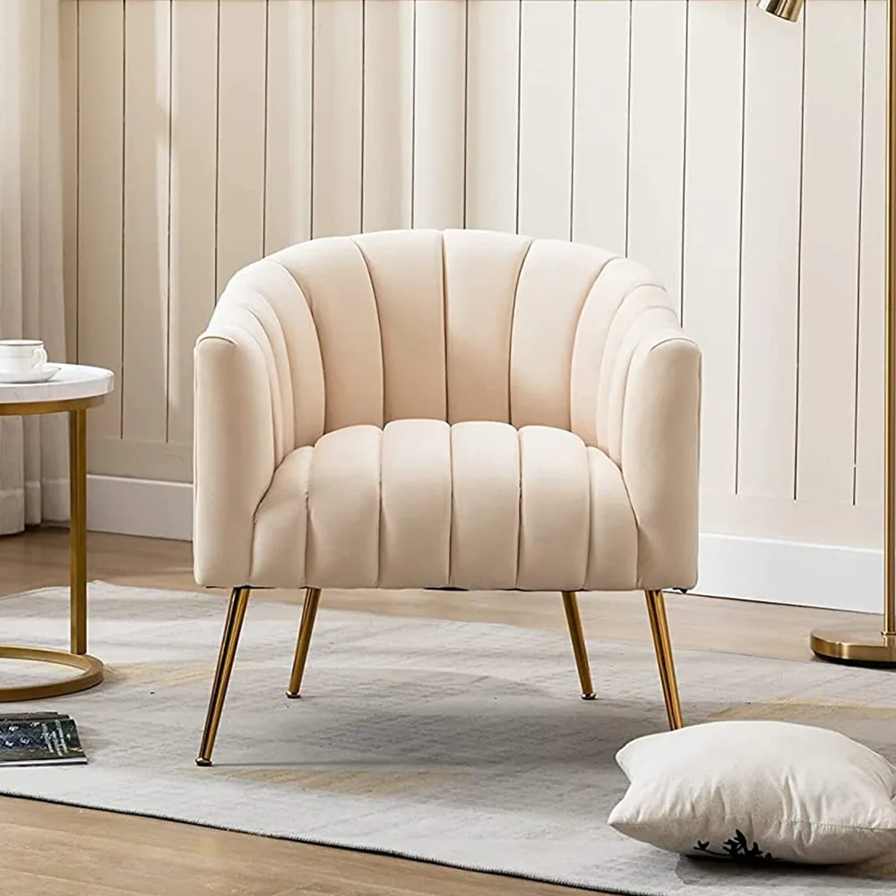 Cushioned Velvet Vanity Chair