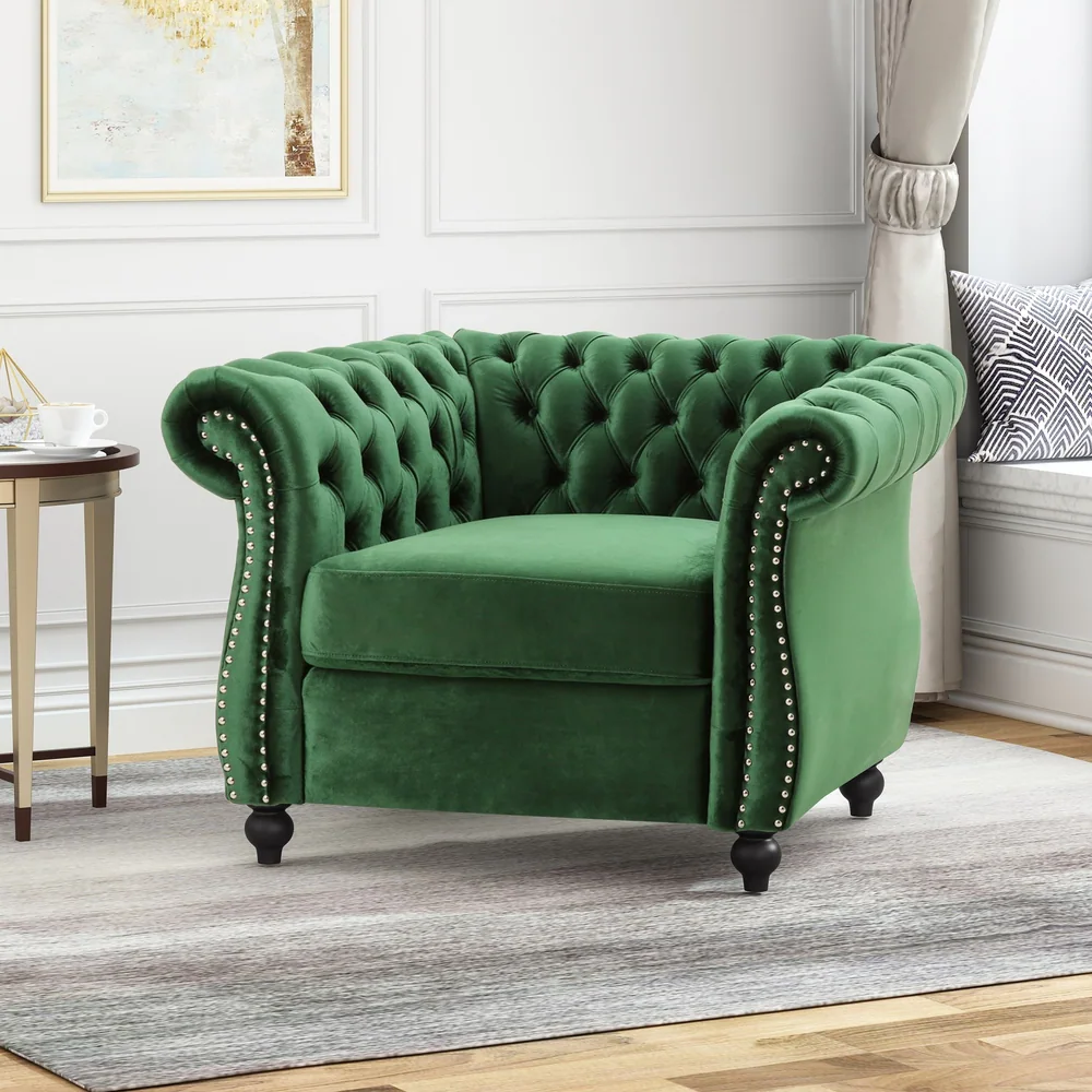 Chesterfield Velvet Club Chair