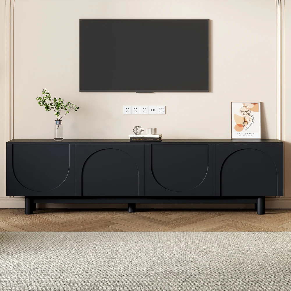 The Arbor Black Media Storage TV Cabinet