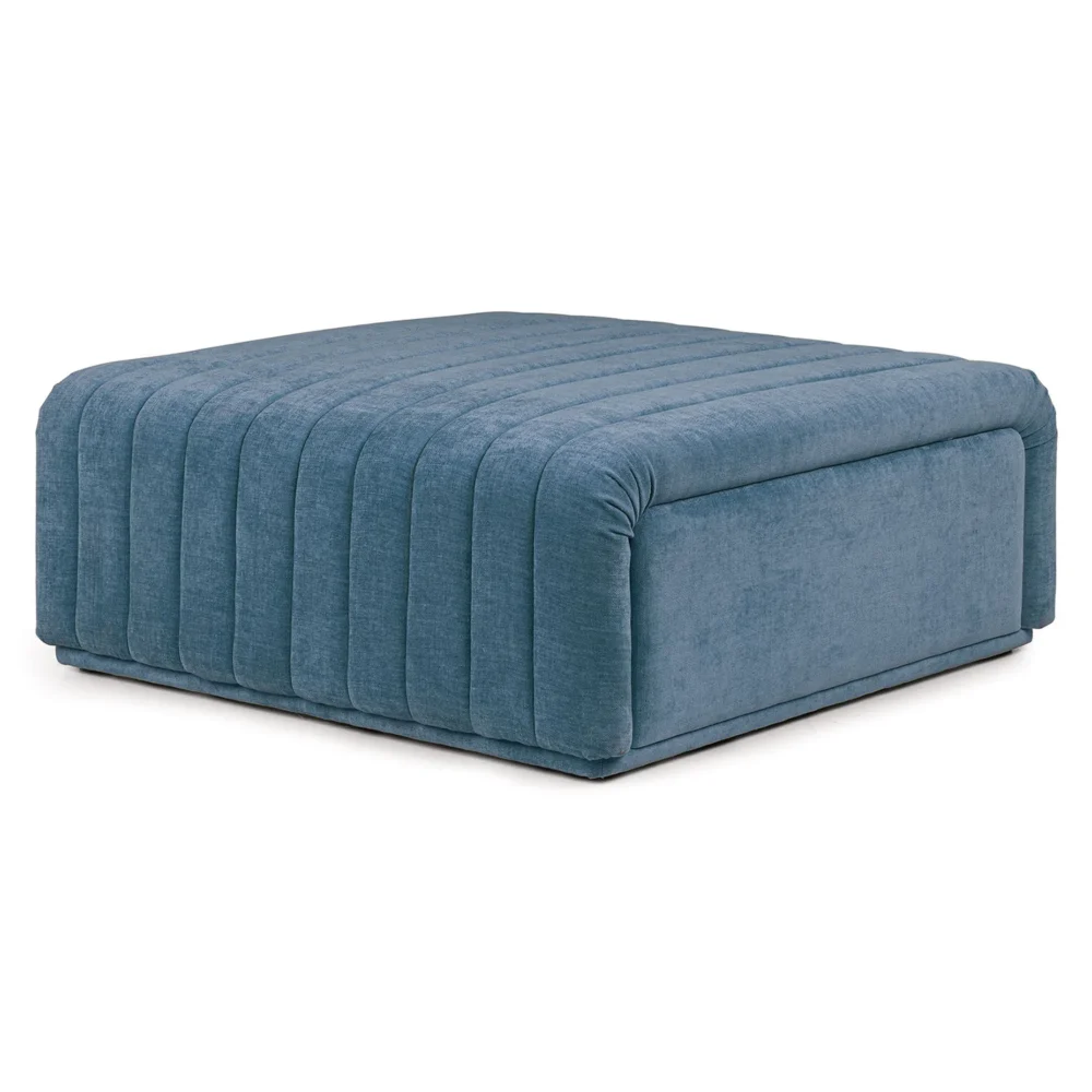 Cuba Velvet Blue Bench - Image 2